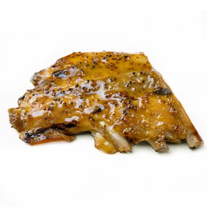 Tiras de Costillas de Cerdo con Miel y Mostaza  500grs. 12uds. 6kgs.