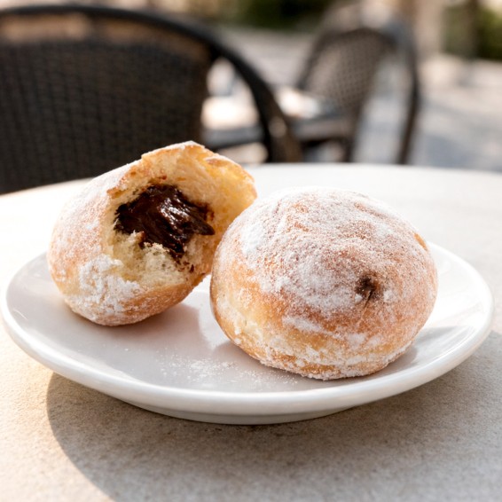 Mini Beignet Relleno de Chocolate 25grs. 175uds.