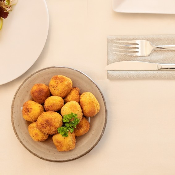 Croqueta Tradición Rape con Gambas 10grs. 300uds. 3kgs. OFERTA FLASH