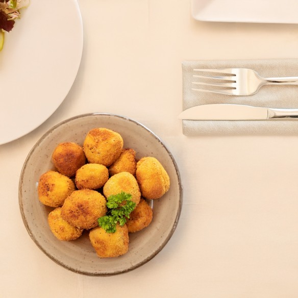 Croqueta Tradición Rape con Gambas 10grs. 300uds. 3kgs. OFERTA FLASH