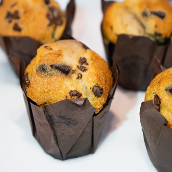 Mini Muffin de Vainilla con Chips de Chocolate 32grs. 48uds.
