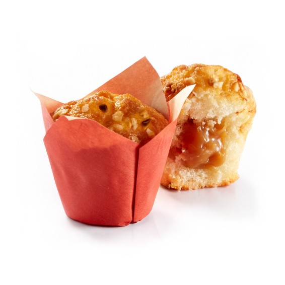 Mini Muffin Caramelo Tulipa Naranja 26grs. 42uds.