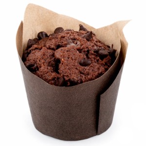 Mini Muffin Choco Tulipa Marrón 26grs. 42uds.