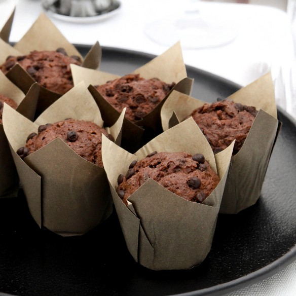Mini Muffin Choco Tulipa Marrón 26grs. 42uds.