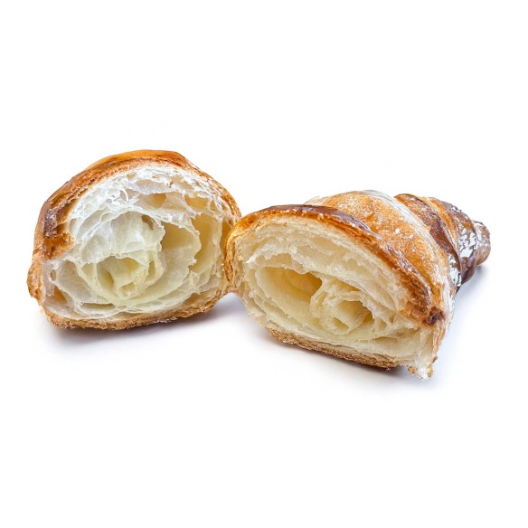 Croissant Recto 24% Mantequilla 70grs. 60uds. Fermentado.