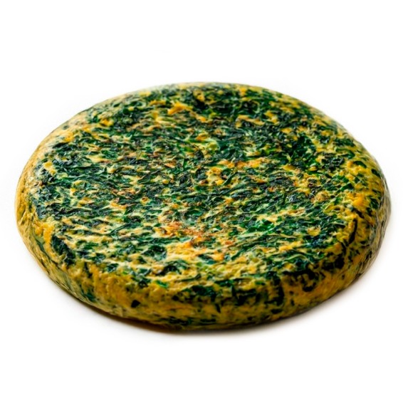 Tortilla Redonda de Espinacas 800grs. 10uds.