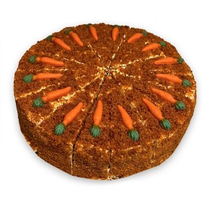 Tarta Carrot Cake 2.300grs. 1ud. 18 porciones. Precortada.