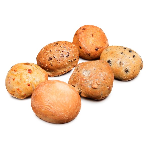 Surtido Mini Panecillos Mediterraneos 30grs.160ud.