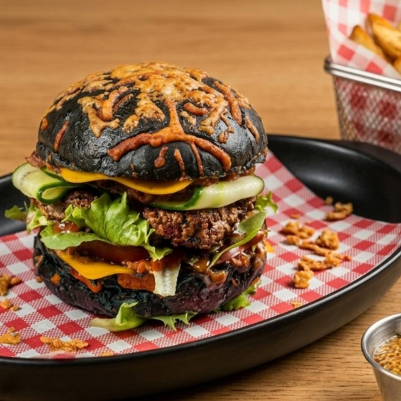 Burger Black and Cheese Alta Gourmet Cortada 73grs. 40uds.