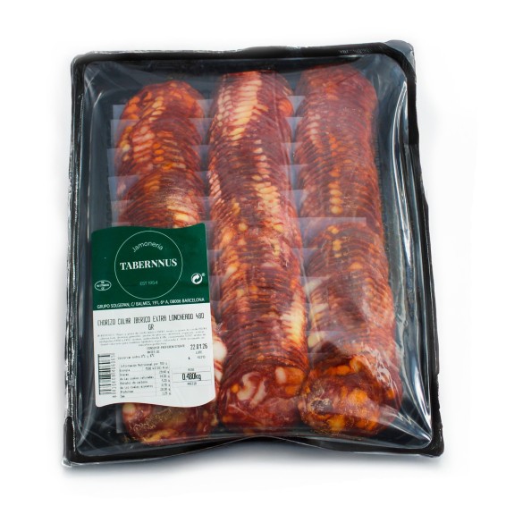 Chorizo Ibérico Extra Loncheado12x40g 480grs.1uds.