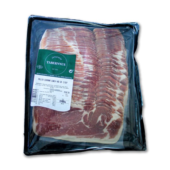 Paleta Serrana Duroc Loncheada 12x40 480grs.1uds.
