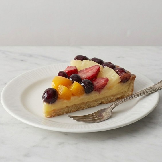 Tarta con Fruta Mixta 1.400grs. 1ud. 14 porciones. Precortada.