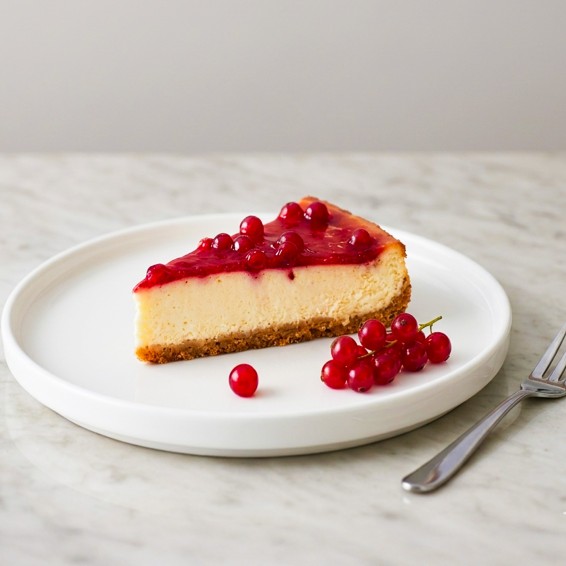 Cheesecake de Frutos Rojos 1.450grs. 1ud. 14 porciones. Precortada.