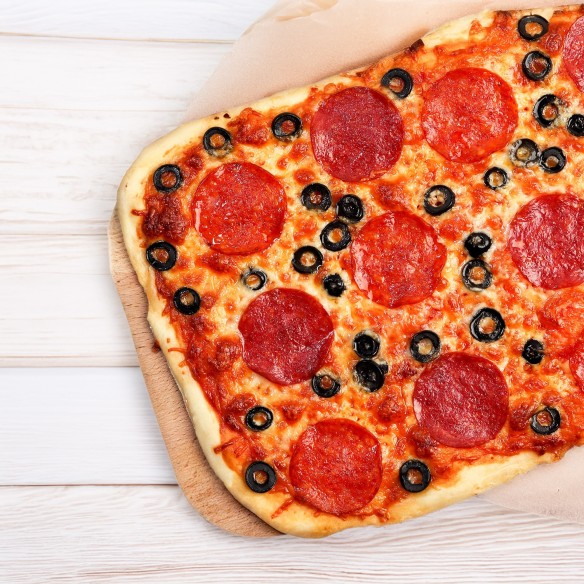 Base de Pizza Con Tomate 1100grs. 60x40cm. 8uds.