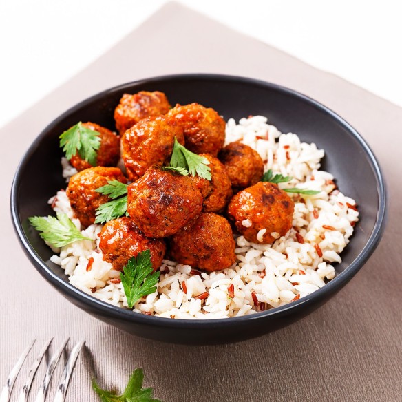 Albóndigas Veganas de Proteína Vegetal 20grs. 100uds. 4bolsx25uds. 2kgs.