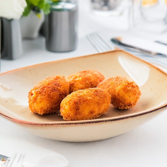 Croqueta Tradición Gamba al Ajillo 50grs. 60uds. 3kgs.