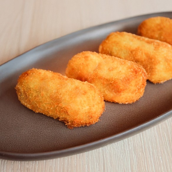 Croqueta de Jamón Ibérico 25grs. 80uds. 2kgs. Gluten Free.