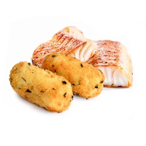 Croqueta de Bacalao 25grs. 2kgs. 80uds. Gluten Free.