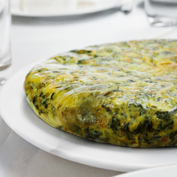 Tortilla Redonda de Espinacas 800grs. 10uds.