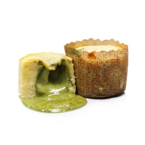 Coulant Suprem de Chocolate Blanco y Pistacho 110grs. 16uds.