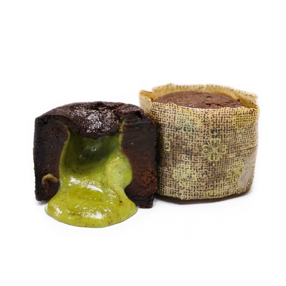 Coulant Suprem de Chocolate Negro y Pistacho 110grs. 16uds.