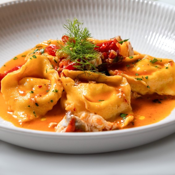 Tortellini Gigante de Vieiras y Gambas 25grs. 3kgs.