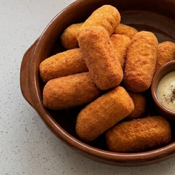 Croqueta de Cocido 25grs. 2kgs. 80uds. Gluten Free.