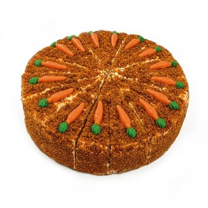 Tarta Carrot Cake 2.300grs. 1ud. 18 porciones. Precortada.
