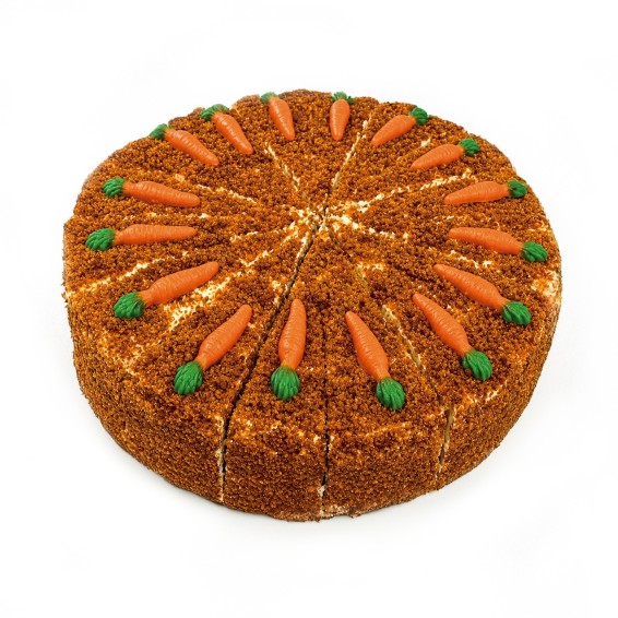 Tarta Carrot Cake 2.300grs. 1ud. 18 porciones. Precortada.