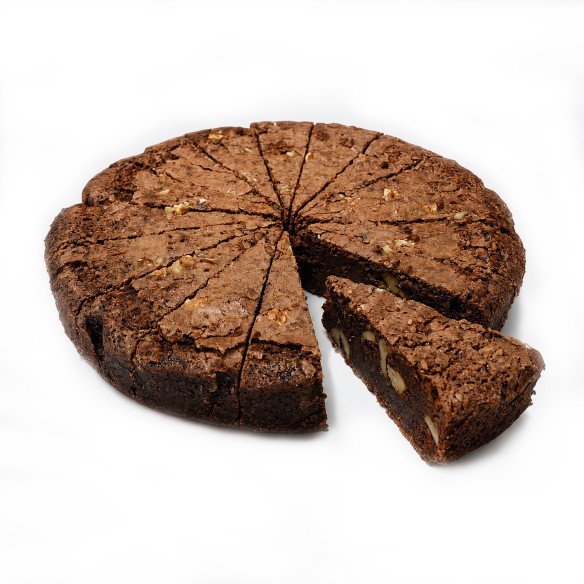 Brownie Redondo 1.600grs. 1uds. 16 porciones. Precortado. 