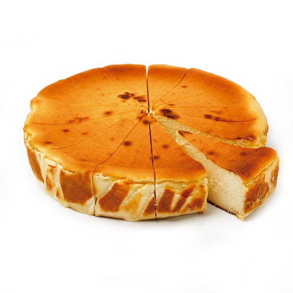Tarta de Queso Artesana 1600grs. 1ud. 14 porciones. Precortada.