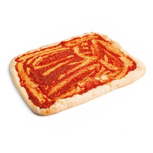 Base de Pizza Con Tomate 1100grs. 60x40cm. 8uds.