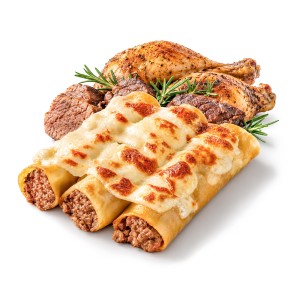 Canelón de Carne 45grs. 140uds. 7 Bolsas de 20uds.